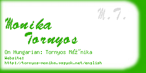 monika tornyos business card